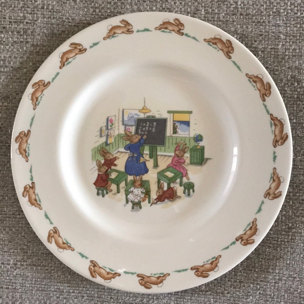Bunnykins Nursery School Plate